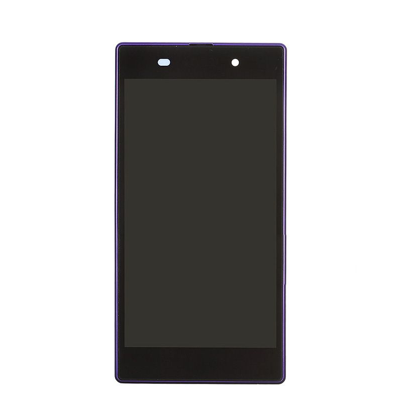 Lcd Pantalla Para Sony Z1 L39h Con Marco Púrpura